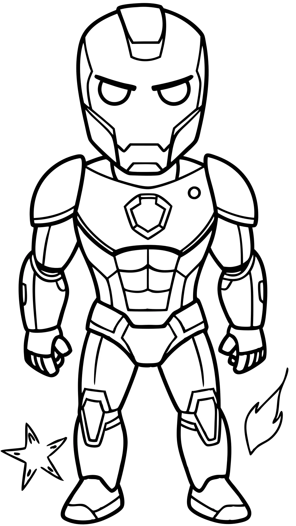 Páginas para colorear de Iron Man